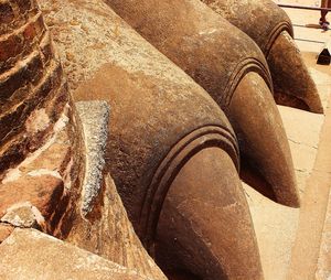 Close-up of old rusty metal