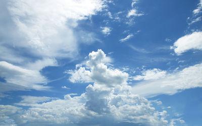 Low angle view of clouds in sky