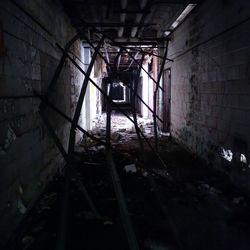 Interior of abandoned building