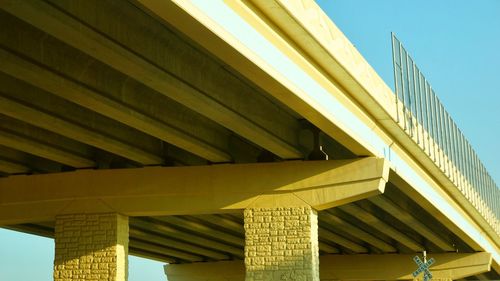 Low angle view of bridge against sky