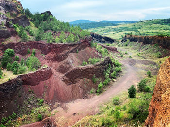 Scenic view of landscape against sky