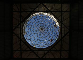 Low angle view of ceiling