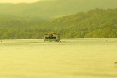 Scenic view of river against sky