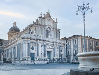 Catania, piazza duomo and cathedral of saint agatha, cattedrale di sant'agata