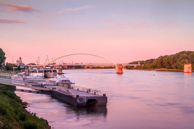 View of bridge over sea