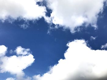 Low angle view of clouds in sky