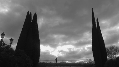 Low angle view of cloudy sky