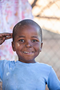 Portrait of boy smiling