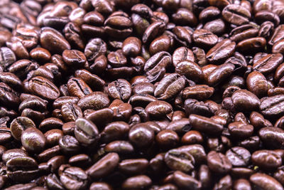 Full frame shot of coffee beans