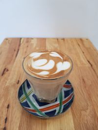 Coffee cup on table