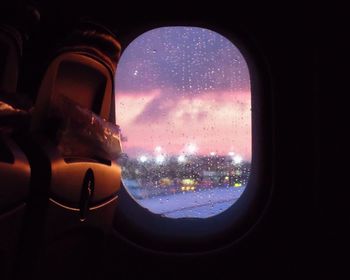 View of train against cloudy sky
