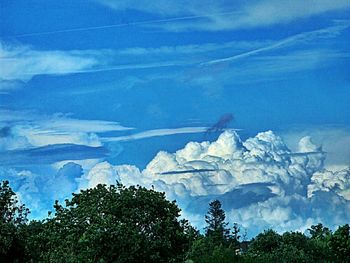 Scenic view of snow covered mountains against sky