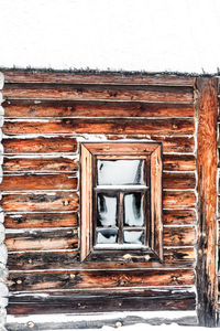 Close-up view of brick wall