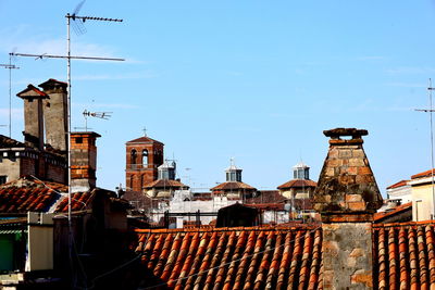 Buildings in city against sky