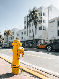 Close-up of ice cream in city