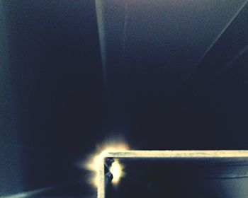 Low angle view of illuminated lights