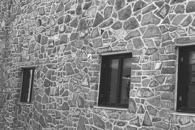 Window on wall of old building