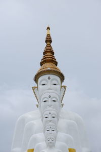 Low angle view of a statue of a building