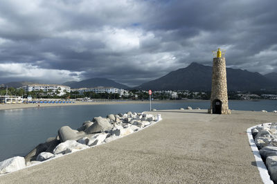 Scenic view of sea against sky