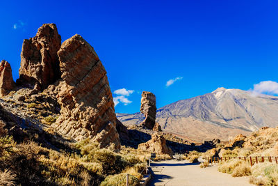 Roque de garcia is one of the most typical tourist attractions of the visit to the teide national