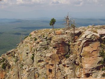 Scenic view of mountain against sky