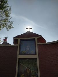 Low angle view of building against sky