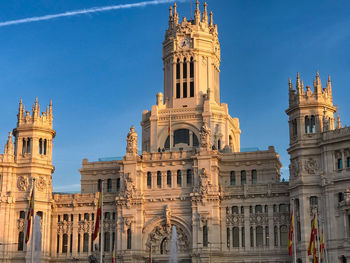 Low angle view of historic building against sky