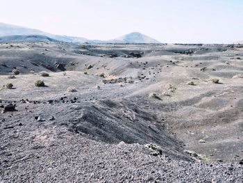 Scenic view of desert against sky