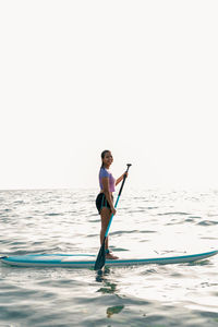 Man surfing in sea