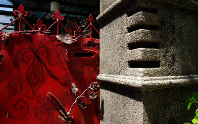 Close-up of built structure