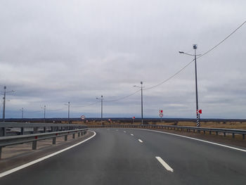 View of highway against sky