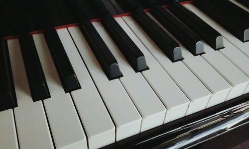 Full frame shot of piano