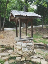 Gazebo in forest