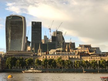 View of buildings at waterfront