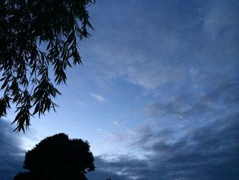 Low angle view of cloudy sky