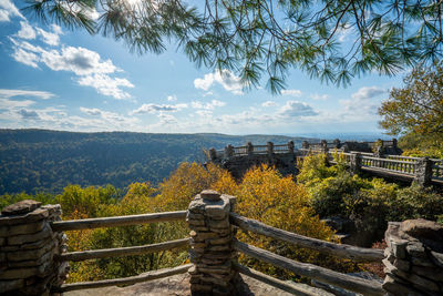 Scenic view of bridge against sky