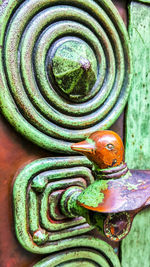 Close-up of metallic objects
