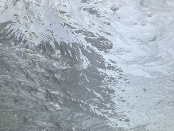 Full frame shot of snow covered rock