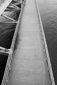 High angle view of staircase