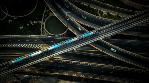 Dubai metro from sky-view observatory