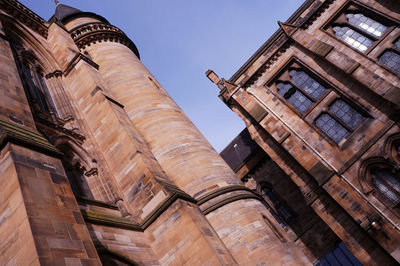 Low angle view of historic building against sky