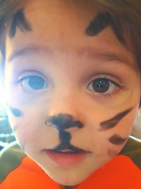 Close-up portrait of boy