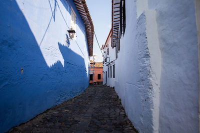 Historical street of traps located in the historic center of the heritage town of honda in colombia