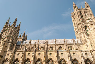 Low angle view of historical building against sky