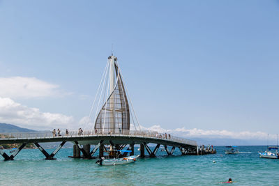 Built structure against blue sky