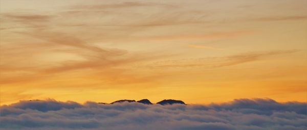 Scenic view of cloudscape during sunset