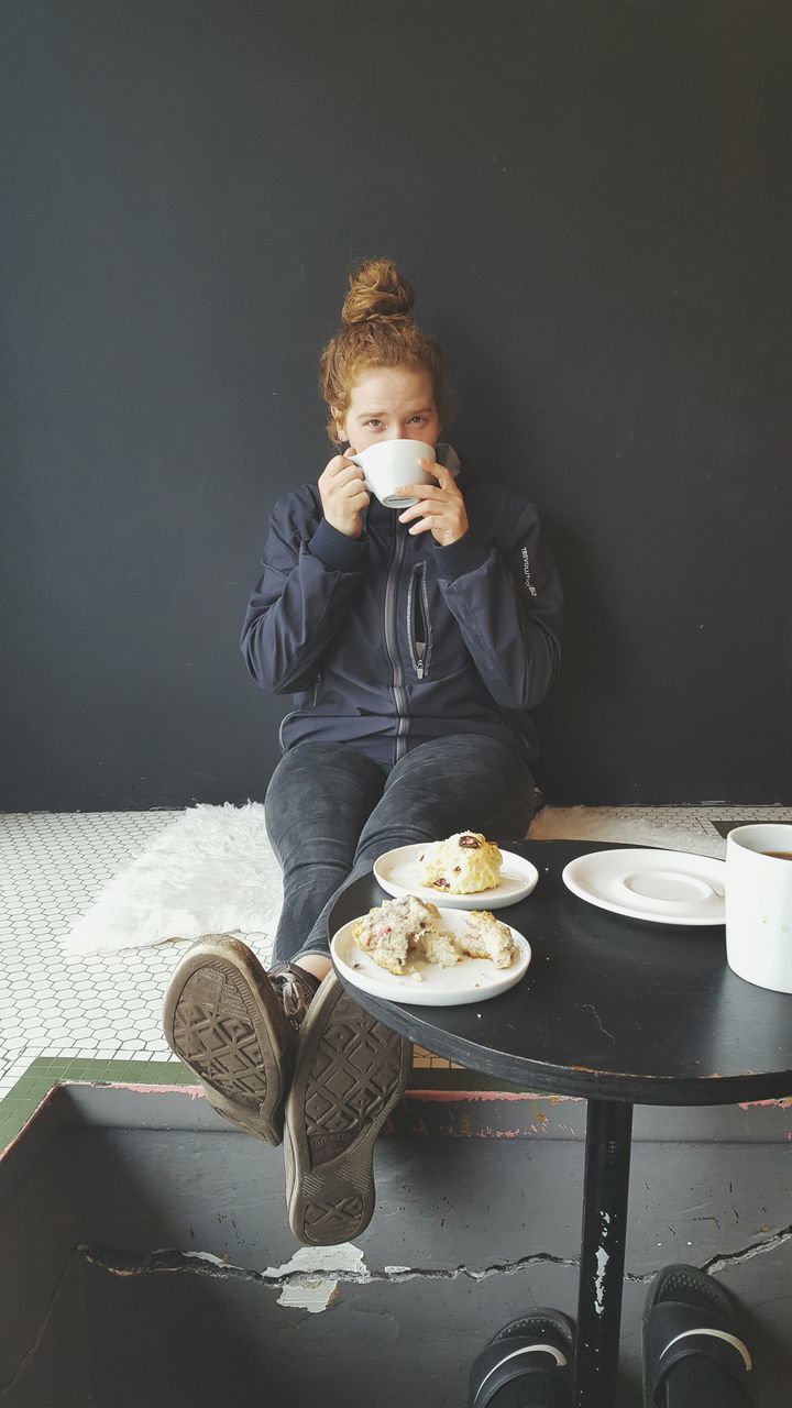 child, waist up, one person, bread, eating, food, food and drink, childhood, breakfast, people, healthy eating, indoors, black background