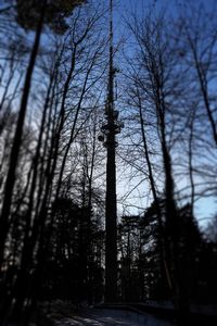 Close-up of metal structure against sky