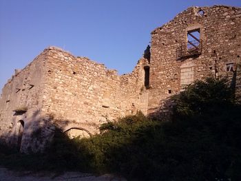 Low angle view of historical building