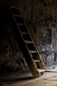 Staircase in abandoned building
